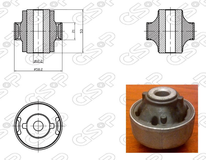BUJE BASTIDOR INF NISSAN TIIDA 06 (GDE) GSP---