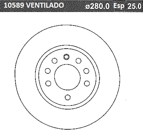 DISCO FRENO (296mm) DEL GM CAPTIVA