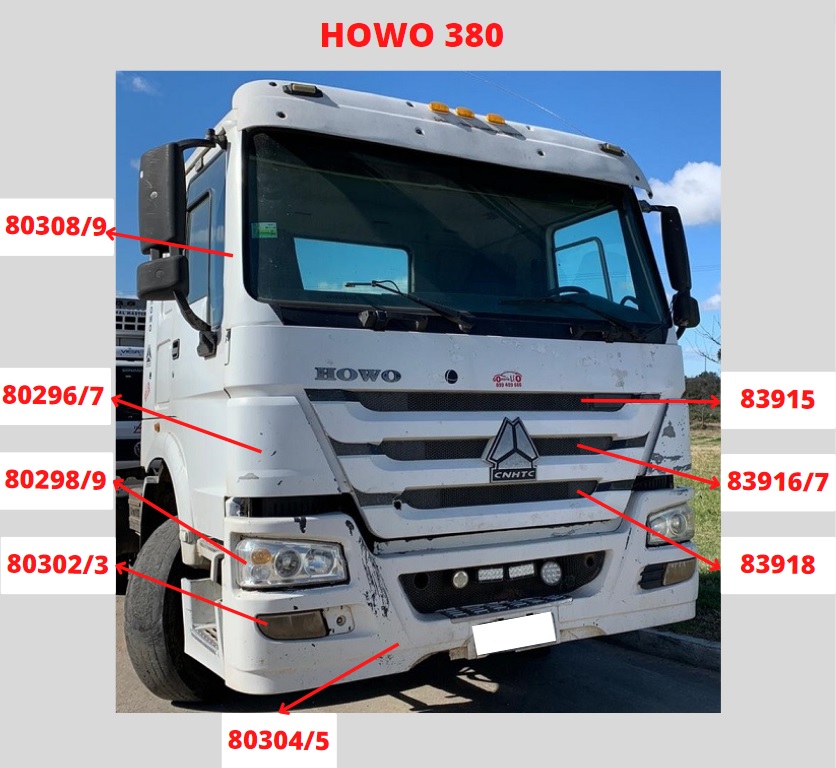 FOTO SINOTRUK HOWO 380 FRENTE