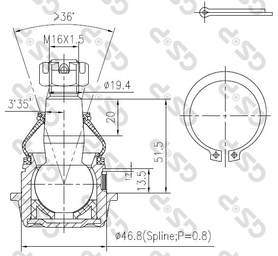 ROTULA INF HYUNDAI-KIA-MITSUBISHI (2WD) AYD