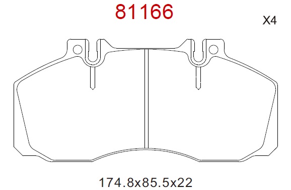 PASTILLAS DEL MB 710 812 814/IVECO 70E 60E BREMSI