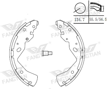PATINES FRENO NISSAN FRONTIER NP300 (KIT) BREMSI