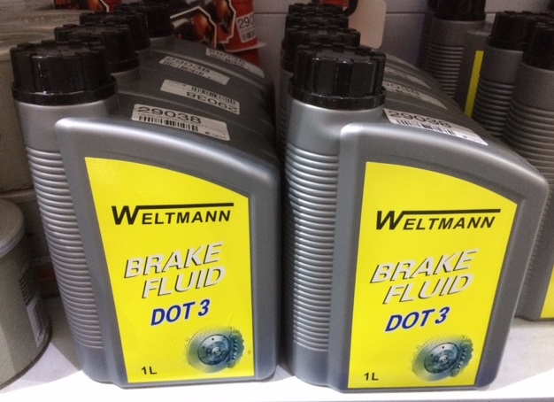 LIQUIDO FRENO WELTMANN DOT 3 1 LITRO