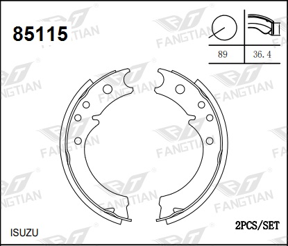 PATINES FRENO DE MANO CAMION JMC 2011 KIT DE 2