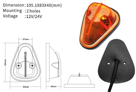 FAROL TECHO MERCEDES BENZ 1313 (LED)