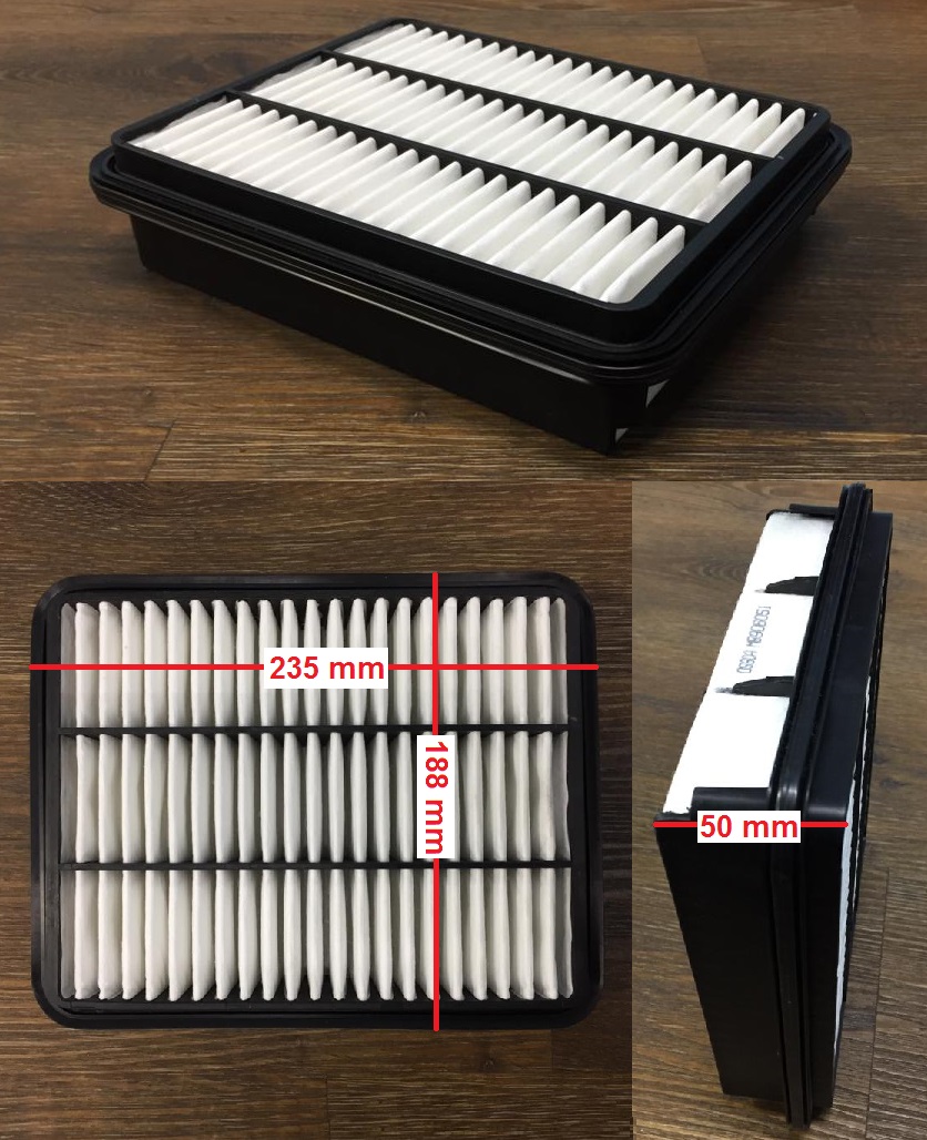 FILTRO AIRE MITSUBISHI (CA7344) (RECT)