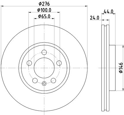 DISCO FRENO (276mm) DEL VW T-CROSS-VIRTUS 20