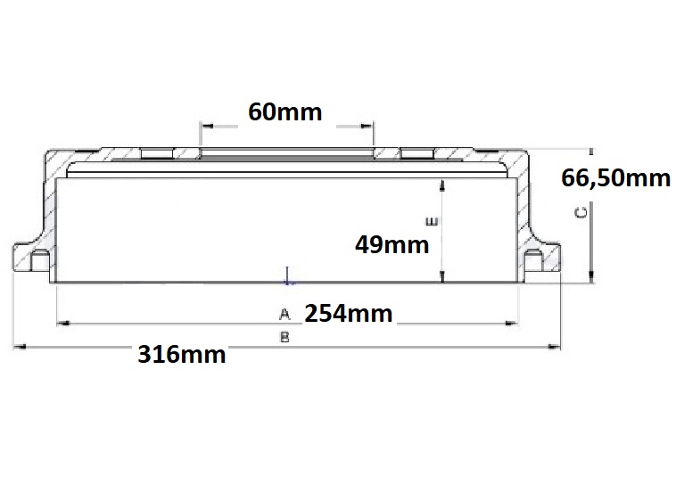 CAMPANA FRENO (254mm) TRA GM MONTANA 23