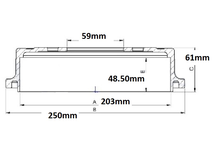 CAMPANA FRENO (203mm) TRA FIAT FASTBACK