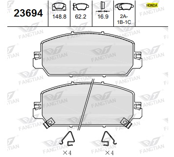 PASTILLAS DEL HONDA CR-V -ZR-V BREMSI