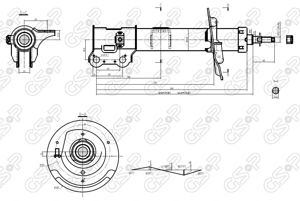 AMORTIGUADOR DEL DER HYUNDAI TUCSON 10 BREME