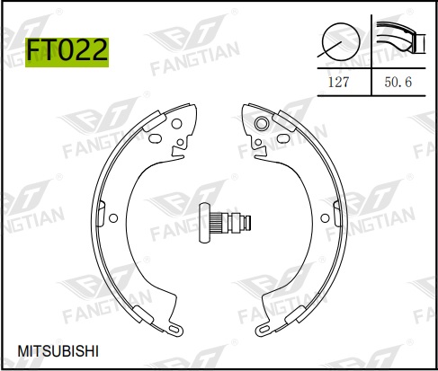 PATINES FRENO MITSUBISHI L200 90 (KIT) BREMSI