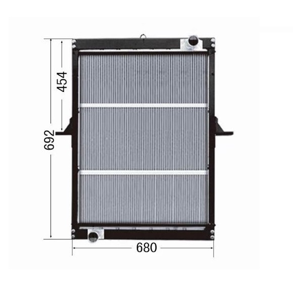 RADIADOR HOWO A7 380 - A7 420