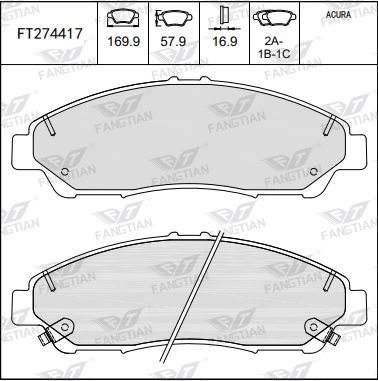 PASTILLAS DEL HONDA RIDGELINE 21 (CERAMICA)