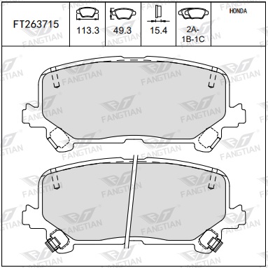 PASTILLAS TRA HONDA RIDGELINE 21 BREMSI (CERAMICA)