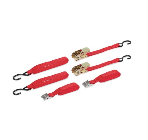 CINTAS SUJETA CARGA 25mm X 4.5m (2 PIEZAS) CATRACA