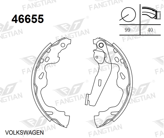 PATINES FRENO VW UP-GOL VI (200 X 40) BREMSI