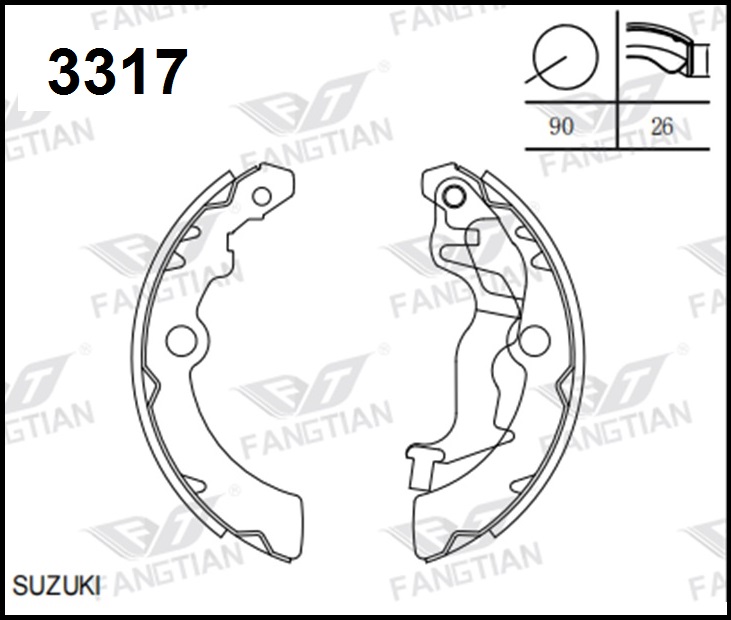 PATINES FRENO SUZUKI ALTO K10