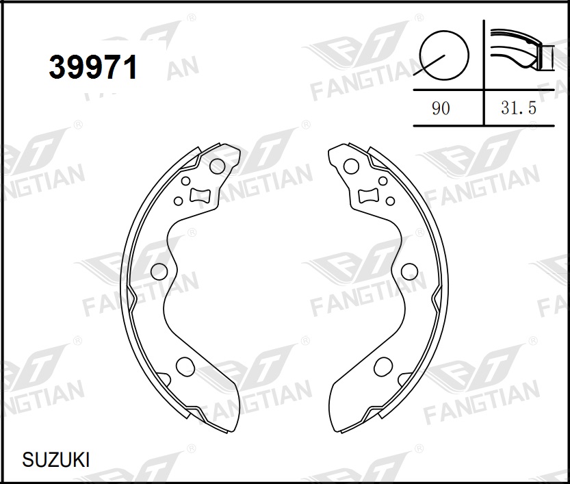 PATINES FRENO SUZUKI SWIFT 1.2 18
