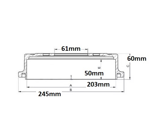 CAMPANA FRENO (203mm) TRA NISSAN KICKS (B)
