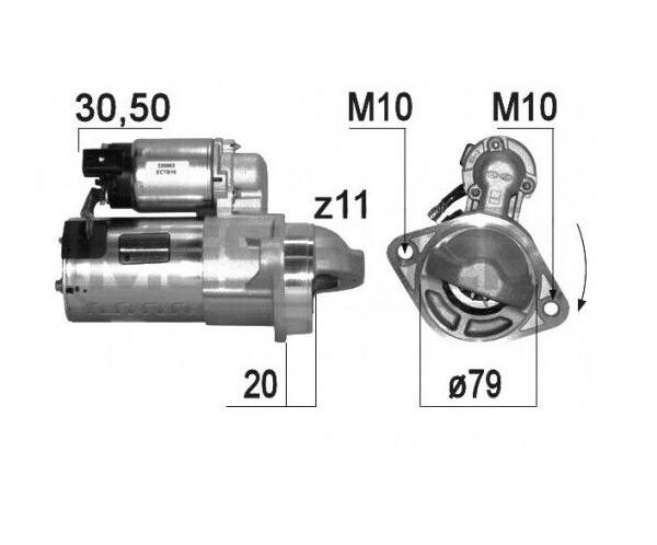 ARRANQUE 11D HYUNDAI H350 2016 ORIGINAL