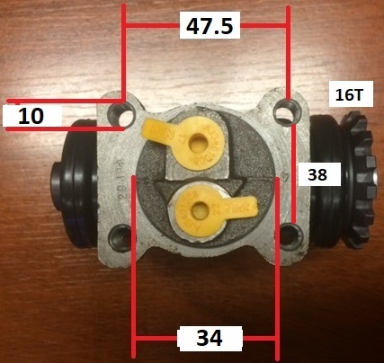 CILINDRO FRENO TRA JMC 1041 (S/PURGADOR) 1 1/16