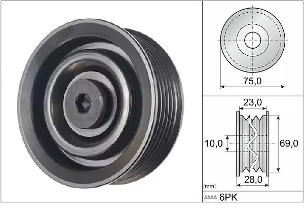 TENSOR POLEA CORREA AUXILIAR HYUNDAI STARIA (6PK)