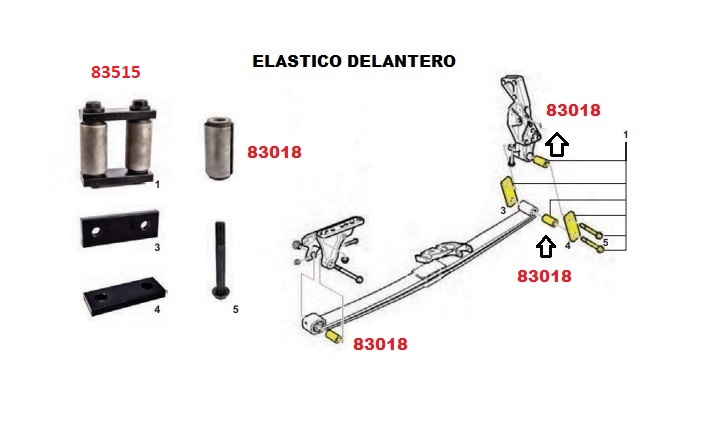 BUJE ELASTICO DEL VOLVO FH12/FH400 2006-> AYD