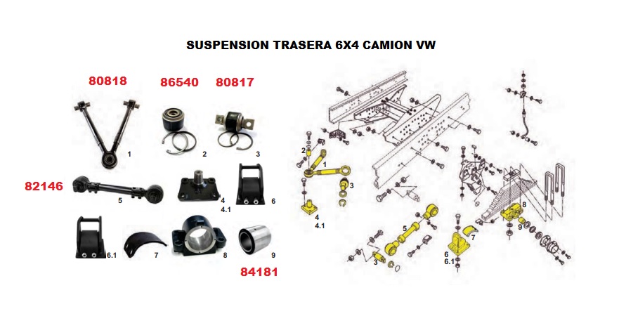 BUJE MOÑA BARRA REACCION VW