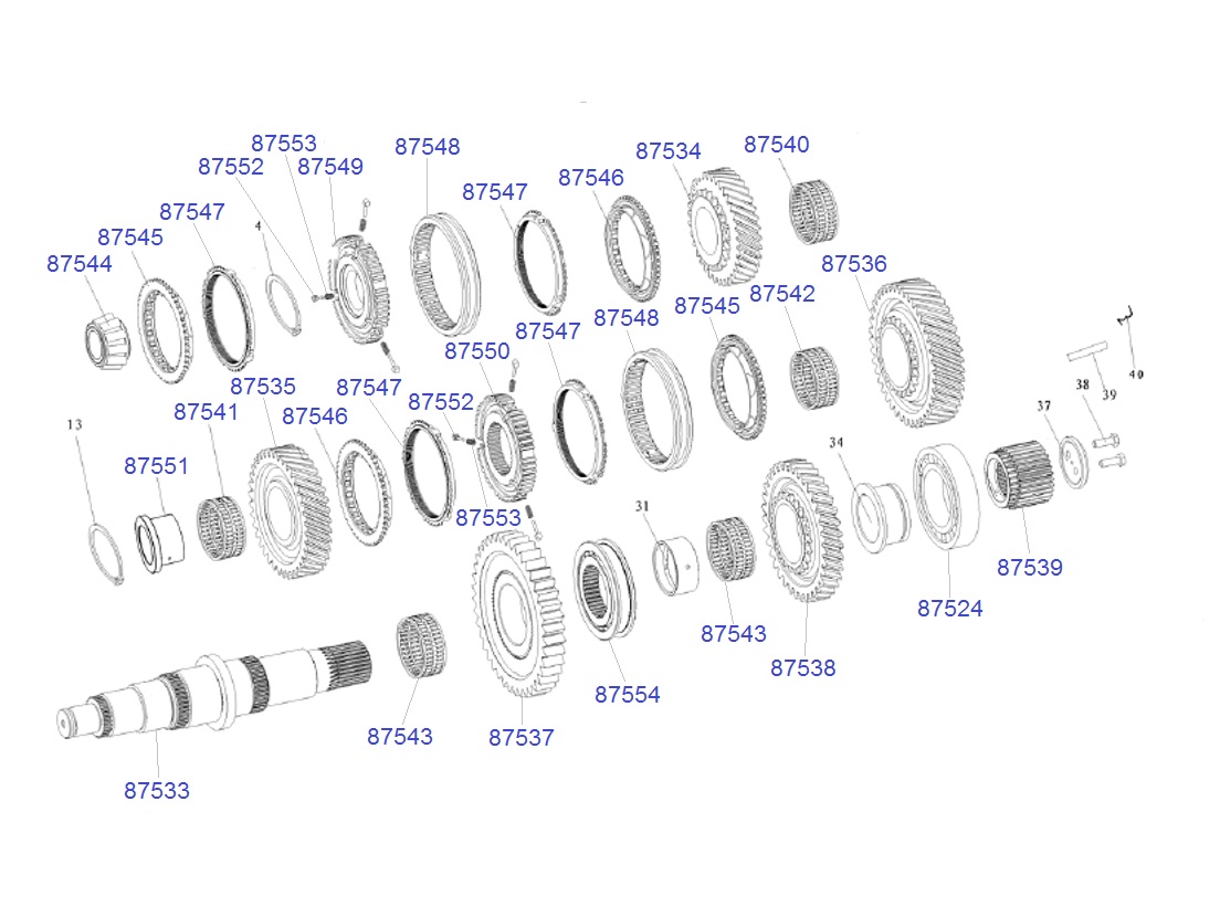 ANILLO SINCRONIZADO 2ª-3ª (EXT) HOWO T5G