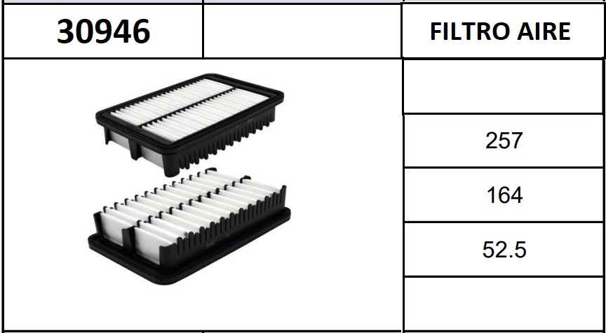 FILTRO AIRE HYUNDAI CRETA 20 (C 24 071)