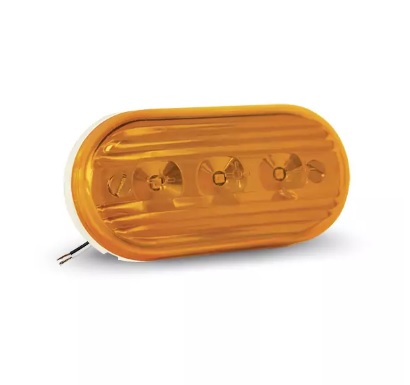 FAROL LATERAL UNIVERSAL CARRETA BIVOLT AMBAR C/CAB