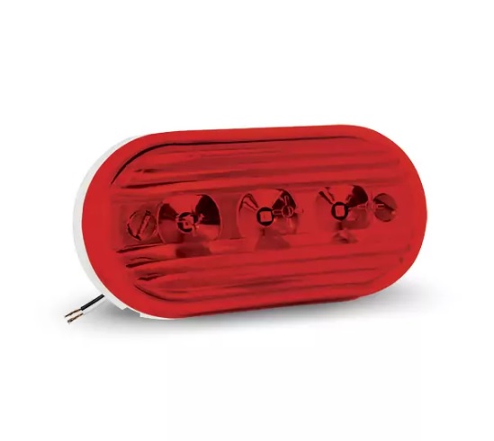 FAROL LATERAL UNIVERSAL CARRETA BIVOLT ROJO C/CAB