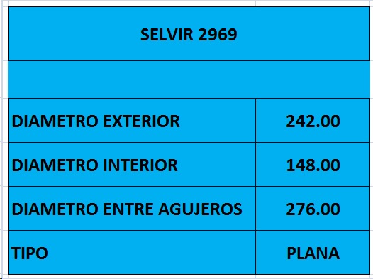 PLACA EMBR HYUNDAI PORTER (242mm) VALEO