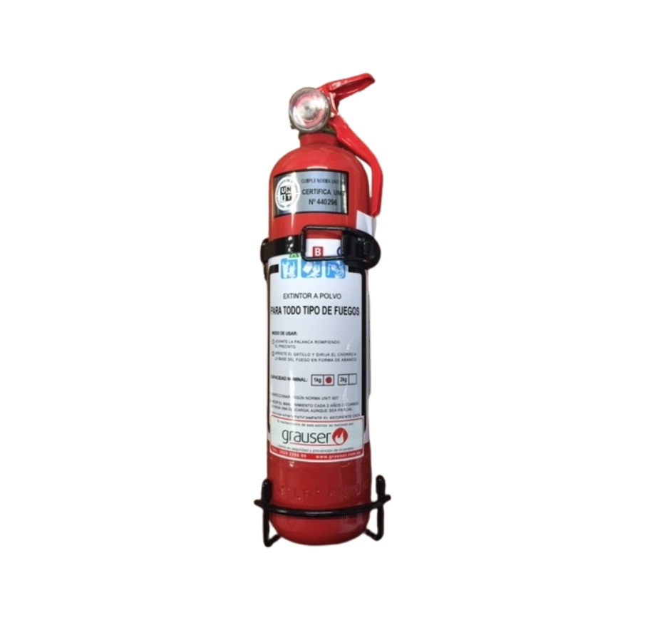 EXTINTOR DE INCENDIO 2 KG (C/SOPORTE)