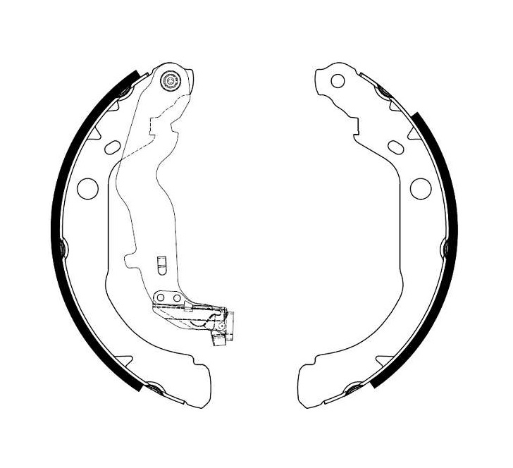 PATINES FRENO RENAULT OROCH (KIT) 228mm