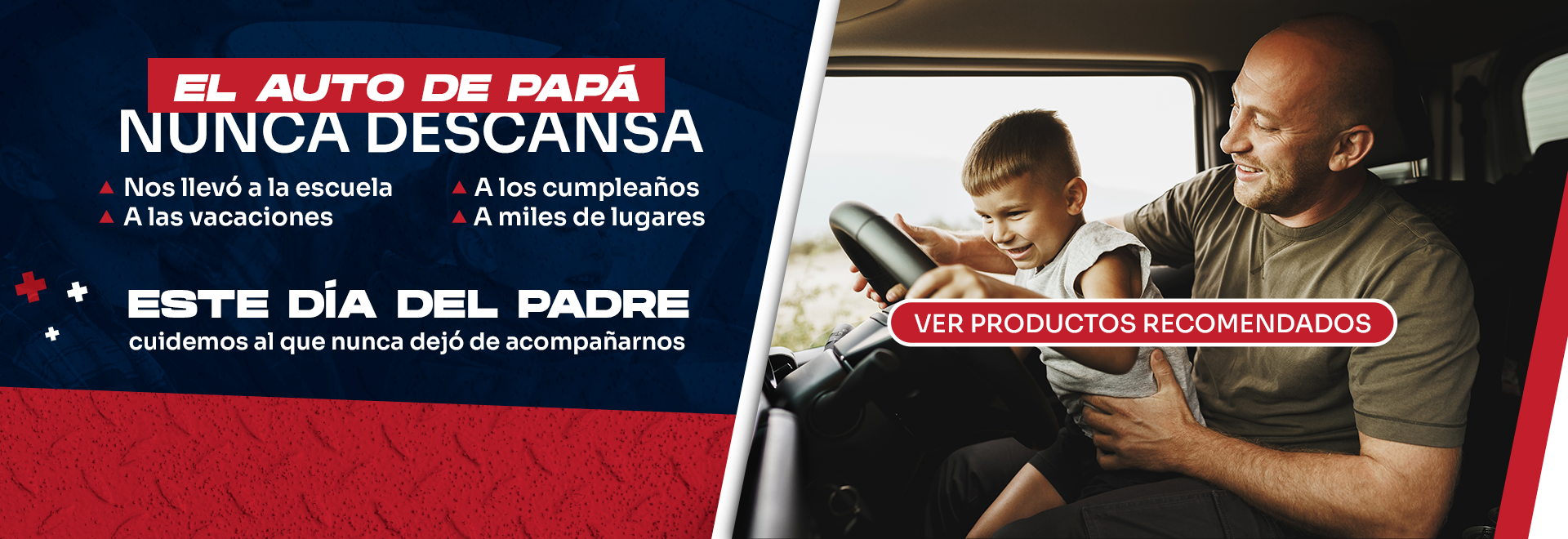 El auto de papá nunca descansa. Este día del padre cuidemos al que nunca dejó de acompañarnos.